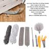 EVTSCAN 9Pcs Microfiber Duster Kit with Extendable Pole, for Ceiling Fans, Blinds or Furniture, Feather Duster for House Cleaning or Car Surfaces Dust Free view 4