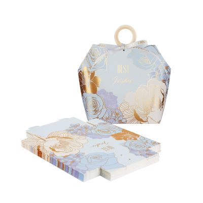 10Pcs Birthday Wedding Party Favor Boxes Hexagon Wedding Gift Bags Chocolate Candy Jewelry Gift Boxes Bridal Shower Favor Party Paper Gift Boxes with Ribbons For Engagement Birthday Festival Party