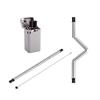 SGerste Stainless Steel Collapsible Reusable Straw Portable Folding Straw w/Case Holder Silicone Tips view 1