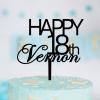 Baby Wild One Birthday Cake Topper Black Acrylic Birthday Party Decorations Happy Birthday Topper Women Men Custom Happy Birthday Decoration Topper Happy Birthday Gift to Children or Adults view 1