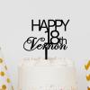 Baby Wild One Birthday Cake Topper Black Acrylic Birthday Party Decorations Happy Birthday Topper Women Men Custom Happy Birthday Decoration Topper Happy Birthday Gift to Children or Adults view 2