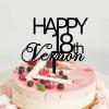 Baby Wild One Birthday Cake Topper Black Acrylic Birthday Party Decorations Happy Birthday Topper Women Men Custom Happy Birthday Decoration Topper Happy Birthday Gift to Children or Adults view 3