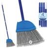Angle Broom, Indoor, 13" W, Large Style - Made w/Recycled Soda Bottle Bristles & High Gloss Resin Coated Steel 4-Piece Handle, by LOLA, 1 Pack view 1
