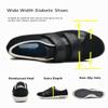 AngryMonkey Women's Diabetic Wide Width Shoes, Casual Adjustable Strap Lightweight Non-Slip Orthopedic Walking Shoe for Elderly Hammertoe Arthritis Bunions Swollen Feet (9,Black) view 3