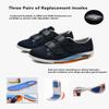 AngryMonkey Women's Diabetic Wide Width Shoes, Casual Adjustable Strap Lightweight Non-Slip Orthopedic Walking Shoe for Elderly Hammertoe Arthritis Bunions Swollen Feet (7,Blue) view 4