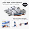 AngryMonkey Women's Diabetic Wide Width Shoes, Casual Adjustable Strap Lightweight Non-Slip Orthopedic Walking Shoe for Elderly Hammertoe Arthritis Bunions Swollen Feet (9.5,Light Gray) view 4