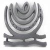 Zinc Helix Vastu Remedies for North-East Ishanya Dosha Nivaran Missing Corner & Cuts Remedies (Silver Grey, 3 inch, 1pc) by Indian Collectible view 3