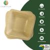 Charity Leaf Disposable Palm Leaf 3.5" Square Mini Bowl (25 pcs) Dipping Bowls | Bamboo Like| All Natural and Biodegradable | Charcuterie Boards, BBQs, and Parties view 2