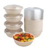 JAYEEY 28 oz Disposable salad bowls with lids, Sugarcane Fiber Paper Bowls Deli Container 50 Pack view 1