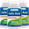 Best Naturals Folic Acid 1000 mcg (Vitamin B9), 240 Tablets (1000 mcg (Pack of 3)) view 1