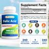 Best Naturals Folic Acid 1000 mcg (Vitamin B9), 240 Tablets (1000 mcg (Pack of 3)) view 2