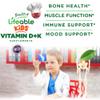Lifeable Kids Vitamin D3 K2 Gummies | 500iu D3 and K2 100mcg | Great Tasting D3 and K2 Supplements | for Bone Health and Immunity | VIT D3 K2 for Kids | 60 Gummies view 3