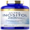 Carlyle Inositol Supplement | 2600mg | 200 Capsules | for Women & Men | as Myo-Inositol | Non-GMO, Gluten Free view 1