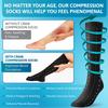 Compression Socks for Women & Men 1 Pair - 20-30 mmHg Knee High Stockings with White Diamond Pattern, Long Socks with Non Slip Cuff Providing Reliable Leg Support for Travel, Nursing, Sport (X-Large) view 4