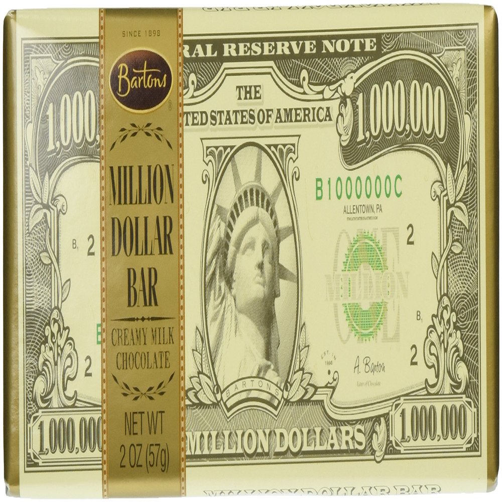 3 Set of 12 Million Dollar Milk Chocolate Bars - 2 Oz