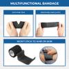 BANDVET WRAP Self Adhesive Bandage Wrap - Pack of 12 Black Color, Non-Woven, Breathable & Water-Resistant Vet Wrap for First Aid, Sports Injury, Body Sprains, & Pets - 2 Inch x 5 Yards view 2