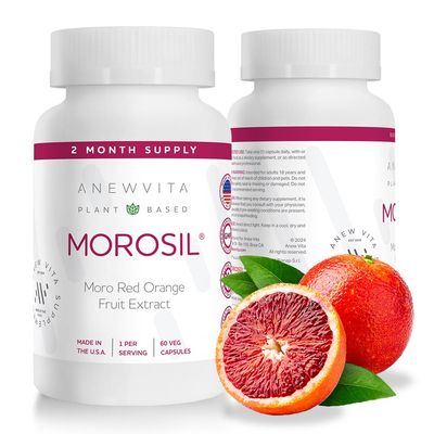 Anew VitaMorosil: Antioxidant & Nutrition Supplement for Men & Women | Wellness & Vitality | Moro Red Orange | Non-GMO, Gluten Free, 60 Vegetable Capsules | Made in USA