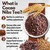 Chasandai Cacao Nibs Barley Tea Bags - Roasted Barley & Cacao Blend, Natural Caffeine, No Additives, Smooth Chocolate-Like Flavor, Made in Japan | 10 Bags view 2