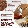 Chasandai Cacao Nibs Barley Tea Bags - Roasted Barley & Cacao Blend, Natural Caffeine, No Additives, Smooth Chocolate-Like Flavor, Made in Japan | 10 Bags view 3