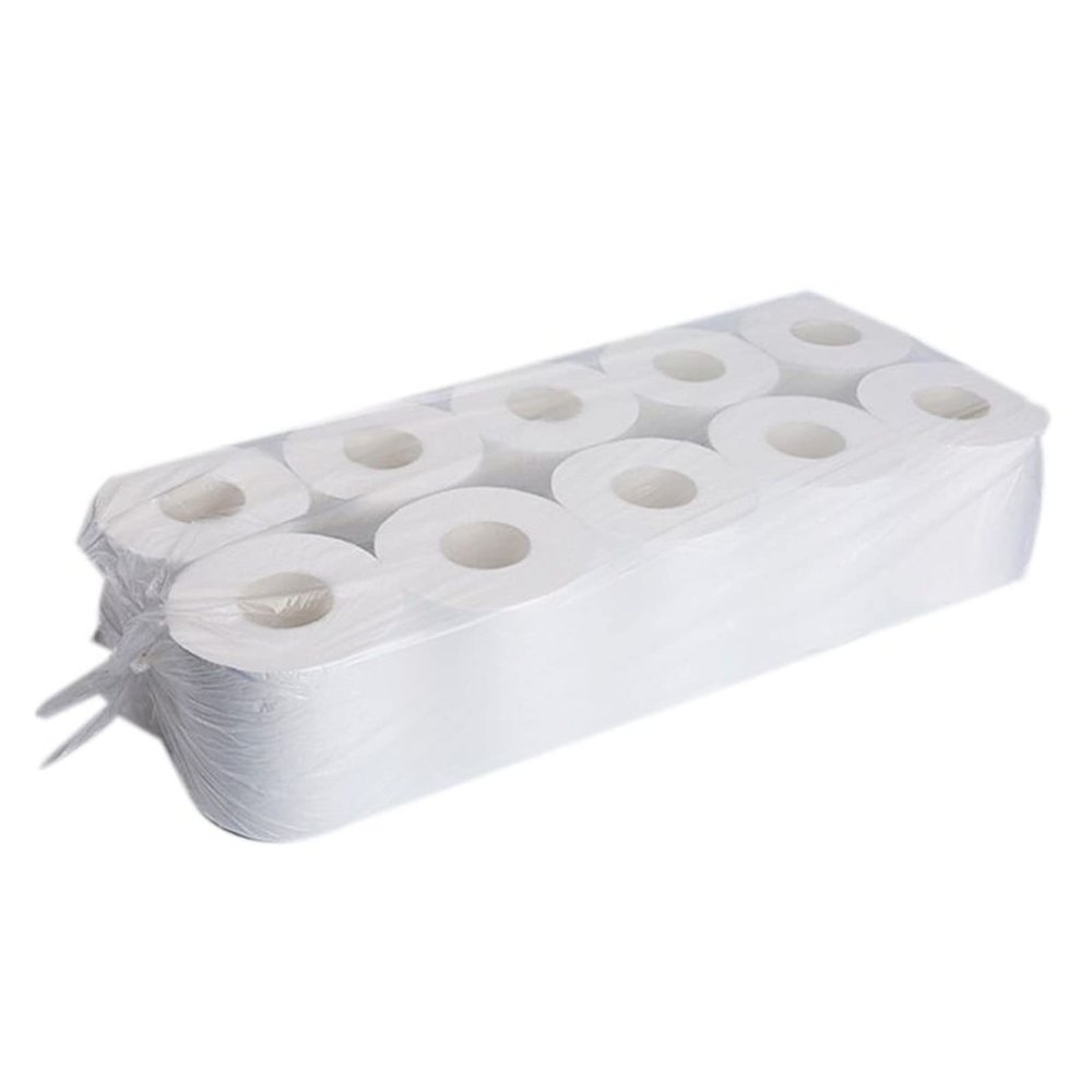 10 Rolls Family Toilet Paper Ultra Soft Pulp 3-Ply Thickened Bath Tissue (Color : White)