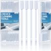 Lumkew 40Pcs Disposable Crevice Cleaning Brushes for Small Spaces, Detail Gaps Scrub Cleaner Brush Set for Toilet Bowl Corner, Household Cleaning Tool Supplies for Window Track, Door Grooves, Vent Fan view 1