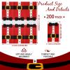 Hotop 200 Christmas Guest Napkins 2 Ply Disposable Paper Santa Clause Suit Design Dinner Hand Napkin Towel for Home Kitchen Bathroom Powder Room Wedding Winter Holiday Xmas Decorative Towels, Red view 2