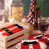 Hotop 200 Christmas Guest Napkins 2 Ply Disposable Paper Santa Clause Suit Design Dinner Hand Napkin Towel for Home Kitchen Bathroom Powder Room Wedding Winter Holiday Xmas Decorative Towels, Red view 4