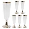 6 Pack Plastic Champagne Flutes 5 Oz Plastic Champagne Glasses Clear Unbreakable Toasting Glasses Disposable Wedding Party Cocktail Cups Disposable Wine Glasses Reusable Perfect for Wedding Or Party view 1