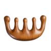 FKYzixeh Wooden Scalp Comb, Round & Wide Tooth Hair Comb, Gua Sha Massage Scalp, Hair Care Massage Comb view 1