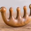 FKYzixeh Wooden Scalp Comb, Round & Wide Tooth Hair Comb, Gua Sha Massage Scalp, Hair Care Massage Comb view 2