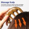 FKYzixeh Wooden Scalp Comb, Round & Wide Tooth Hair Comb, Gua Sha Massage Scalp, Hair Care Massage Comb view 4