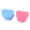 FOMIYES 2PCS Cups for Soaking Dentures, Case, Case Leak Proof, Bath Case, False Container- For Artificial Teeth, Gum Shields, Retainer -Clamshell view 3