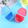 FOMIYES 2PCS Cups for Soaking Dentures, Case, Case Leak Proof, Bath Case, False Container- For Artificial Teeth, Gum Shields, Retainer -Clamshell view 4