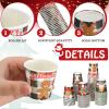 Skyley 600 Pack 3 oz Bathroom Paper Cups for Kids Disposable Mini Animal Mouthwash Cup Small Cold Beverage Drinking Container for Home Office Birthday Party Water Coolers(Red and Black Plaid Style) view 3