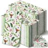 Jetec 200 Pcs Christmas Paper Napkins Disposable Berries Pine Guest Napkin 2 Ply Holly Berries Napkin Xmas Party Greenery Dinner Cocktail Hand Towels for Winter Holiday Kitchen Supplies view 1