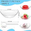 500 Pcs Mini Dessert Bowls with Spoons 1 oz Disposable Mini Dessert Plates Plastic Serving Bowls with Clear Plastic Spoons Ice Cream Plates Party Serving Trays for Appetizers, Chocolates, Fruit view 2