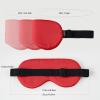 THXSILK Sleep Mask 100% 19 Momme Pure Mulberry Silk Super Smooth Cooling Sleep Eye Mask Blackout for Women/Man/Kids Eye Cover with Wide Head Strap Good Night Sleep Comfortable Travel and Nap, Red view 4