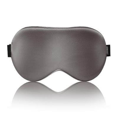 THXSILK Sleep Mask 100% 19 Momme Pure Mulberry Silk Super Smooth Cooling Sleep Eye Mask Blackout for Women/Man/Kids Eye Cover with Wide Head Strap Good Night Sleep Comfortable Travel and Nap, Charcoal