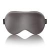 THXSILK Sleep Mask 100% 19 Momme Pure Mulberry Silk Super Smooth Cooling Sleep Eye Mask Blackout for Women/Man/Kids Eye Cover with Wide Head Strap Good Night Sleep Comfortable Travel and Nap, Charcoal view 1