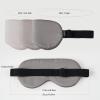 THXSILK Sleep Mask 100% 19 Momme Pure Mulberry Silk Super Smooth Cooling Sleep Eye Mask Blackout for Women/Man/Kids Eye Cover with Wide Head Strap Good Night Sleep Comfortable Travel and Nap, Charcoal view 4