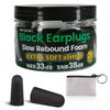 Black Soft Foam Ear Plugs for Concert Shooting Range Rave Festival Musicians Travel Hunting Ear Protection Hi Fidelity Noise Canceling Slim Fit Earbuds NRR 33Db SNR38dB EARS SECRET Shadow 20Pairs view 1