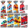 Spiareal 100 Pcs Race Car Party Treat Bags Cellophane Gift Treat Bag Goodie Candy Bags with Ties Boys Race Car 1 Count (Pack of 100) view 1