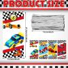 Spiareal 100 Pcs Race Car Party Treat Bags Cellophane Gift Treat Bag Goodie Candy Bags with Ties Boys Race Car 1 Count (Pack of 100) view 2