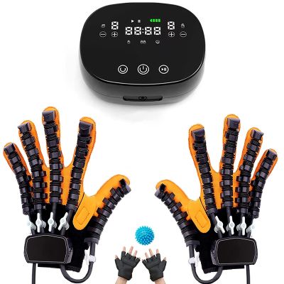 FXNFXLA Rehabilitation Robot Glove Both Hand Rehabilitation Device Stroke Hemiplegia Finger Training Finger Orthosis for Long-Term Relief of Hand Dysfunction(Size:XL Code)