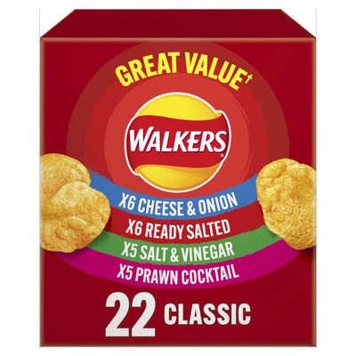 Walkers Classic Variety Multipack Crisps 22X25g