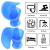6 Pairs Silicone Swimming Earplugs, Comfortable, Watertight, Spiral Ear Plugs Professional Adult Dusty Proof Earplugs(Blue), Swimming Earplugs Watertight Silicone Water Sports Accessories 6 Pairs view 3