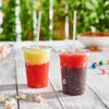 Comfy Package [Case of 500 10 oz. Clear Plastic Cups With Lids, Disposable Coffee Cups with Flat Lids - Ideal for Cold Beverages, Smoothies, and To-Go Drinks view 3