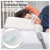 BraceAbility CPAP Pillow - Side Sleeper Positional Soft Memory Foam Orthopedic Contour Posture Wedge for Anti-Snoring Prevention Nasal Relief Therapy for Men and Women view 3
