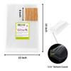 Wowfit 50 CT 10x14 inches Clear Bottom Gusset Cellophane Gift Bags with 6" Gold Twist Ties, Cello Packaging for Party Favors, Bridal Showers, and Wedding Gift Wrapping view 2