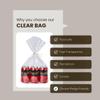 Wowfit 50 CT 10x14 inches Clear Bottom Gusset Cellophane Gift Bags with 6" Gold Twist Ties, Cello Packaging for Party Favors, Bridal Showers, and Wedding Gift Wrapping view 4